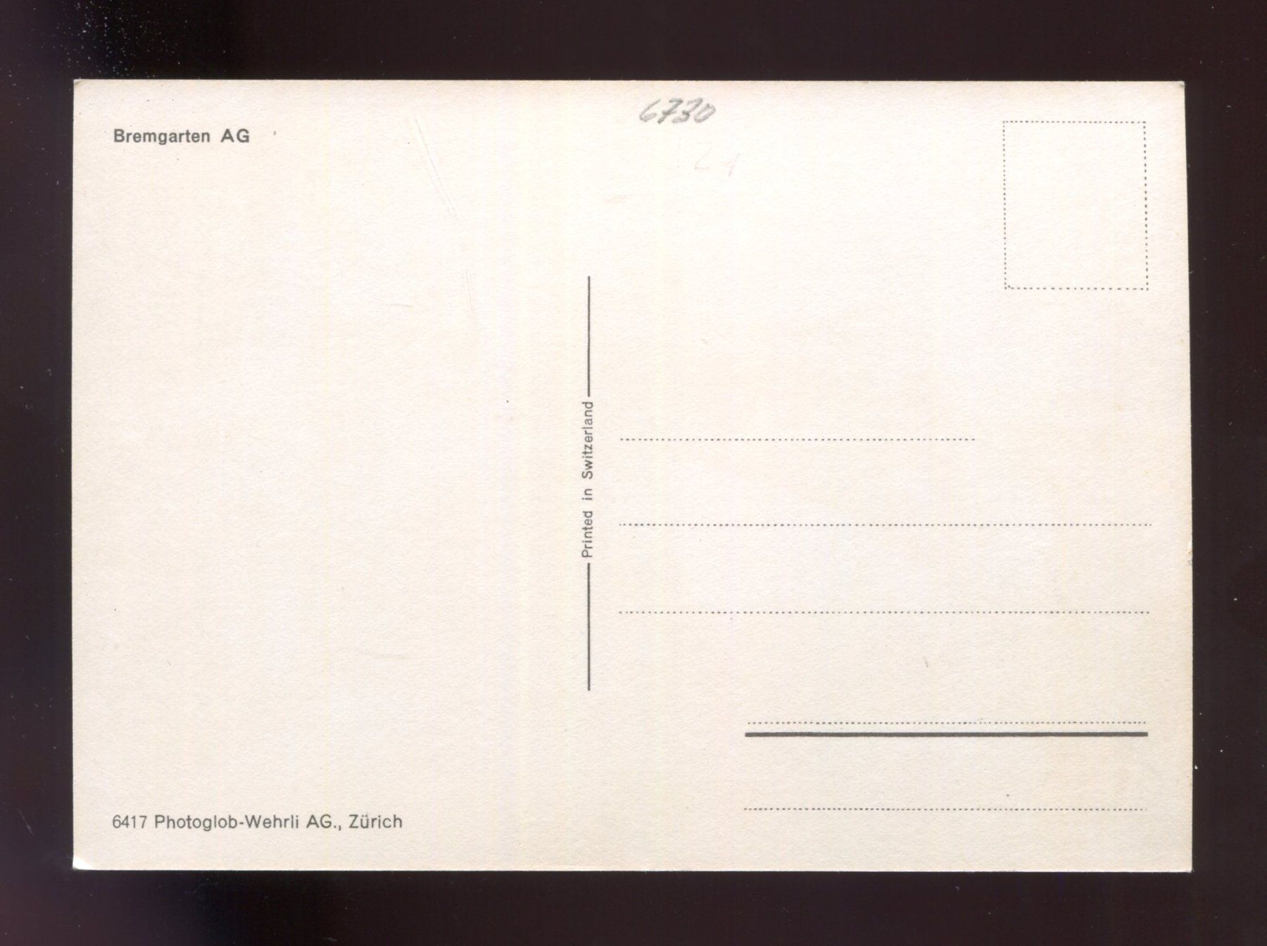 Cartoline postali: Bremgarten, Wohlen - Bremgarten - Dietikon – Usato da Aarau venduto da Elmaar41 1