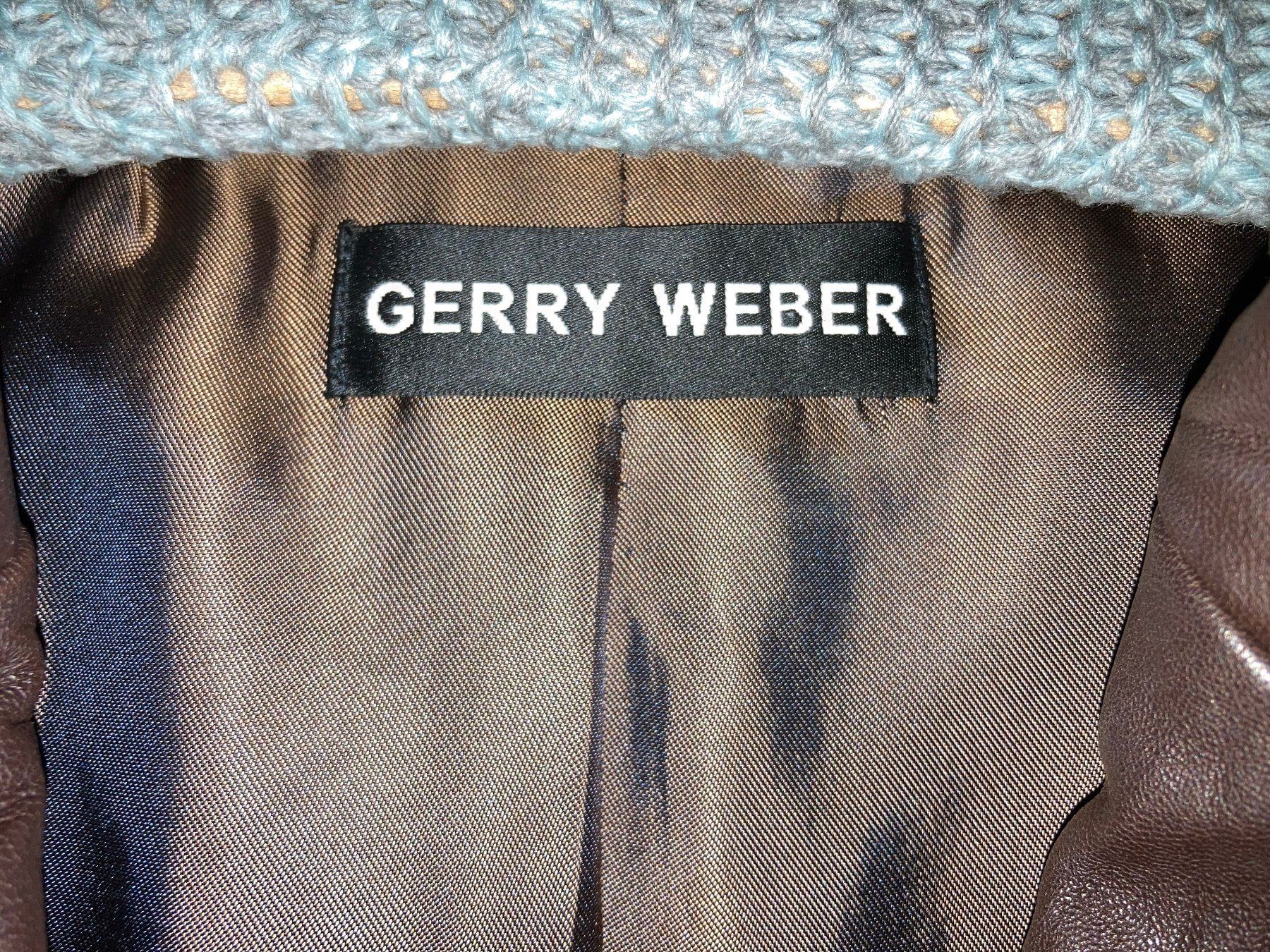 Gerry Weber Giacche: Gerry Weber Lederjacke braun Gr. 42 neuwertig – Usato da Dörflingen venduto da rudis-55 2