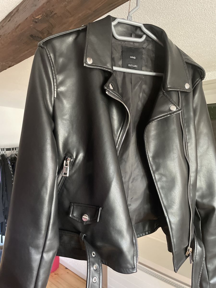 Jacken: Coole Kunstlederjacke von Mango, Grösse L, Schwarz! – Neu (gemäss Beschreibung) aus Wahlen b. Laufen von Salome7 2