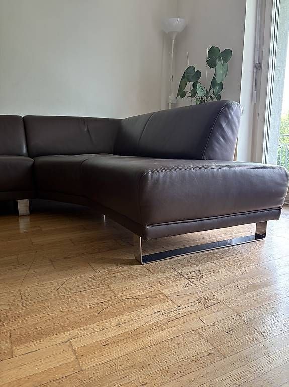 Divani: Ledersofa Braun – Usato da Zürich venduto da sam_wlx6 1