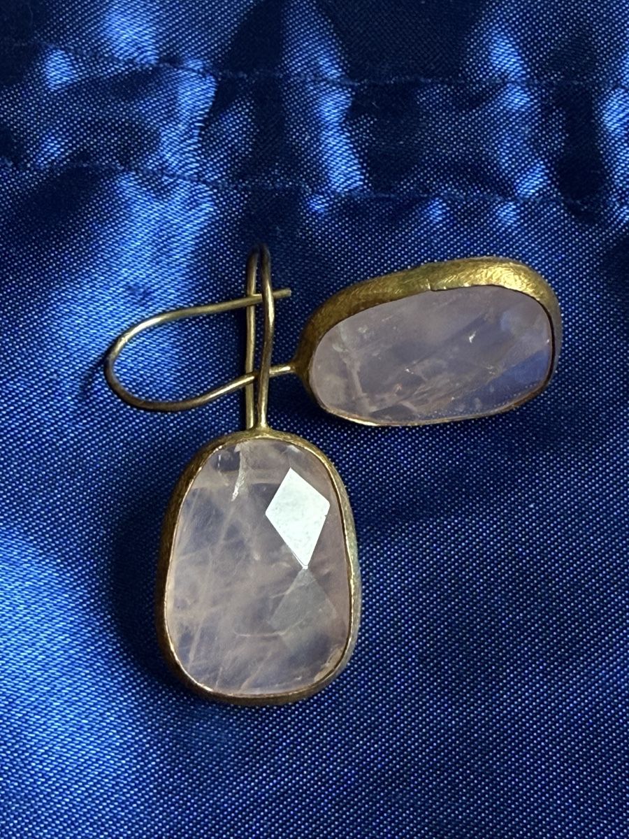 Orecchini pendenti & Orecchini a lobo: Rose Quartz Earrings, Elegant & Subtle, Perfect forever !  – Nuovo (secondo la descrizione) da Zürich venduto da DEGU 2