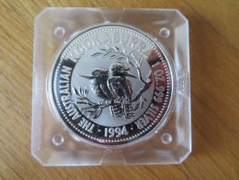 Silber Kookaburra Münze 1994 / 1Unze Silber Australien