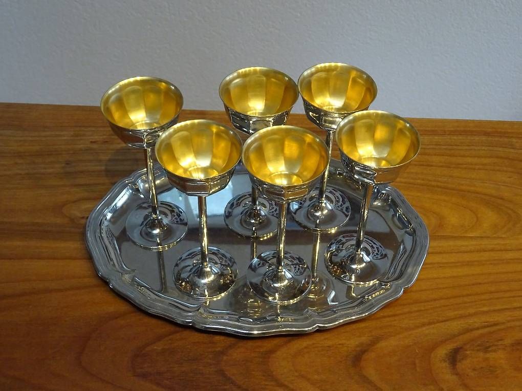 Set di piatti: Likör Becher silber – Usato da Niederbipp venduto da PiaZ01 1