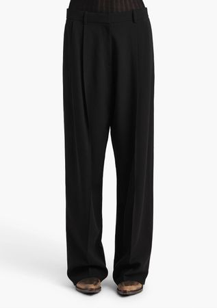 KHAITE August Hose in Schwarz