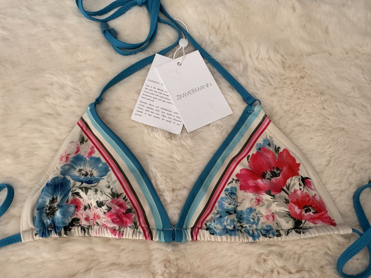 Zimmermann Costumi da bagno & Bikini: Zimmermann Halcyon Mini Tri Bikini – Gr. 0 – Usato da Wilderswil venduto da Renaissance1 1