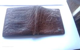 Vintage Orig. Braun Büffel Portemonnaie Kroko-Made inGermany