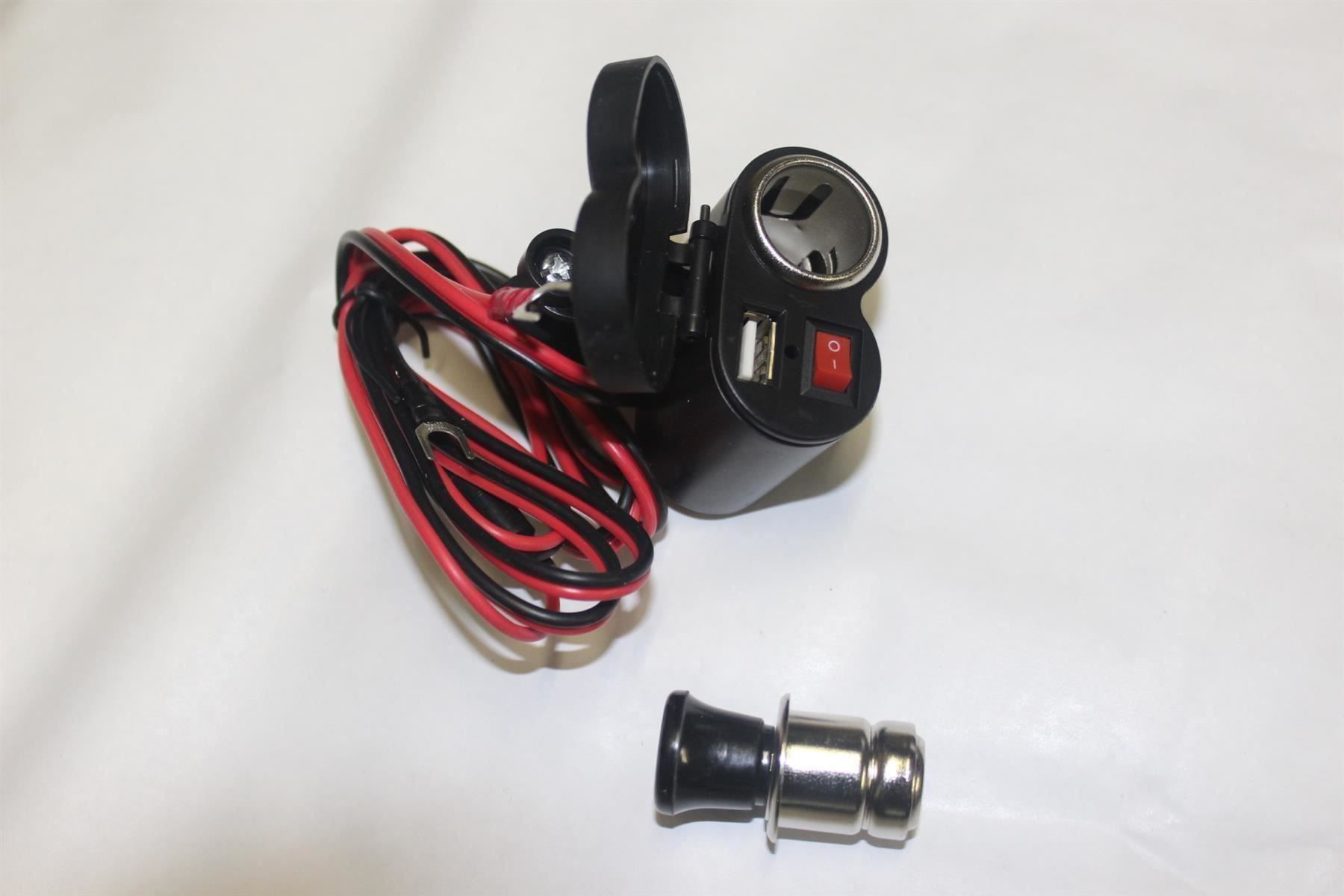 Caricatori & Batterie: 12V Motorrad Lenker USB Buchse – Nuovo (secondo la descrizione) da Kirchdorf AG venduto da Restposten110 2