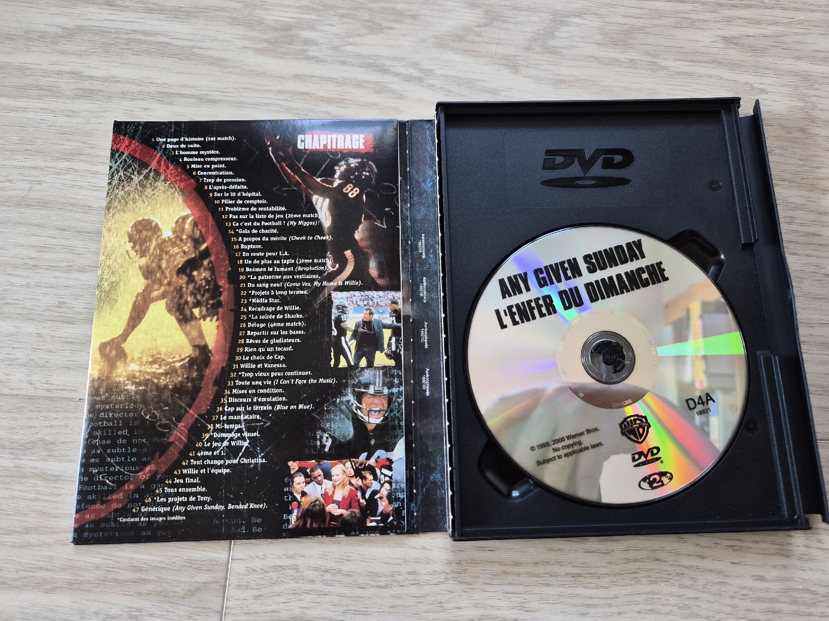 Tutti i DVDs: DVD L'Enfer du Dimanche Oliver Stone Version inédite  – Usato da La Joux FR venduto da car_ck96 1