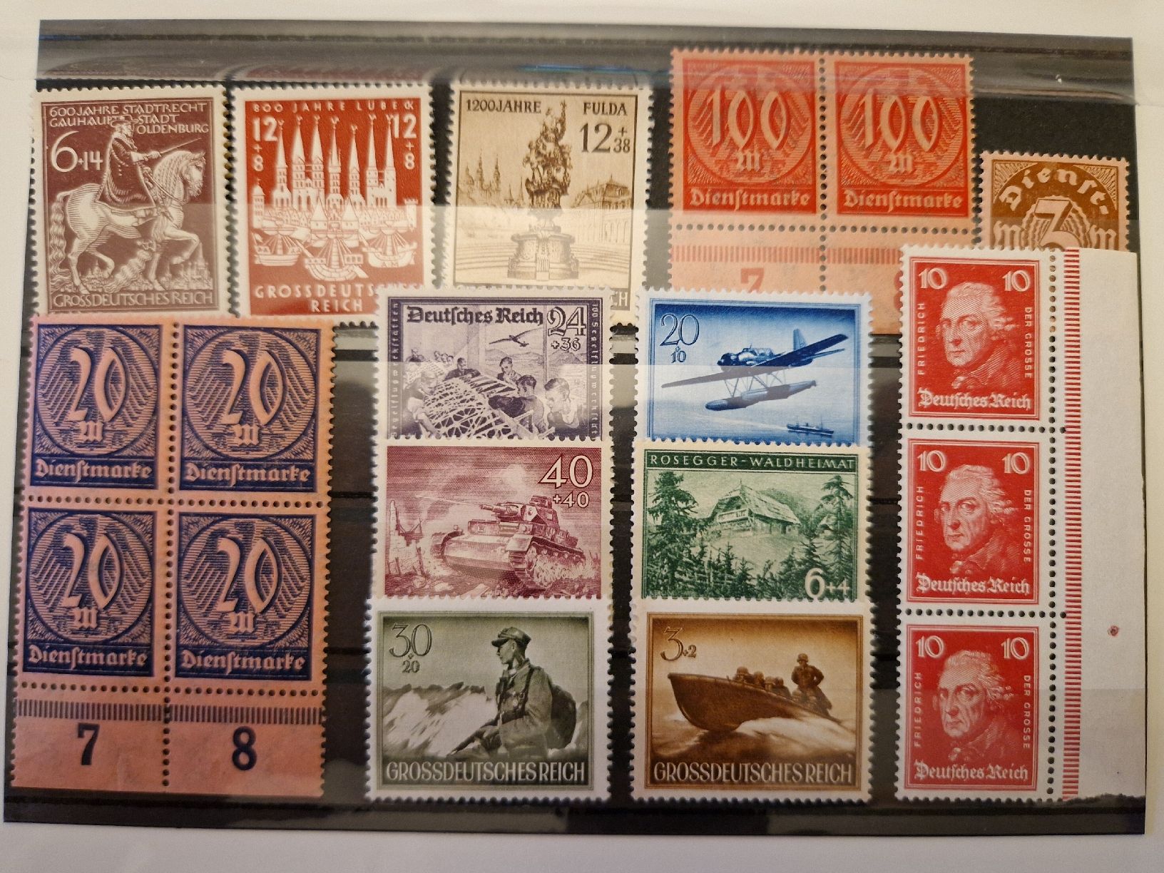 Tutti i francobolli: Deutsches Reich Briefmarken POSTFRISCH – Nuovo (secondo la descrizione) da St. Gallen venduto da Enrico_SG