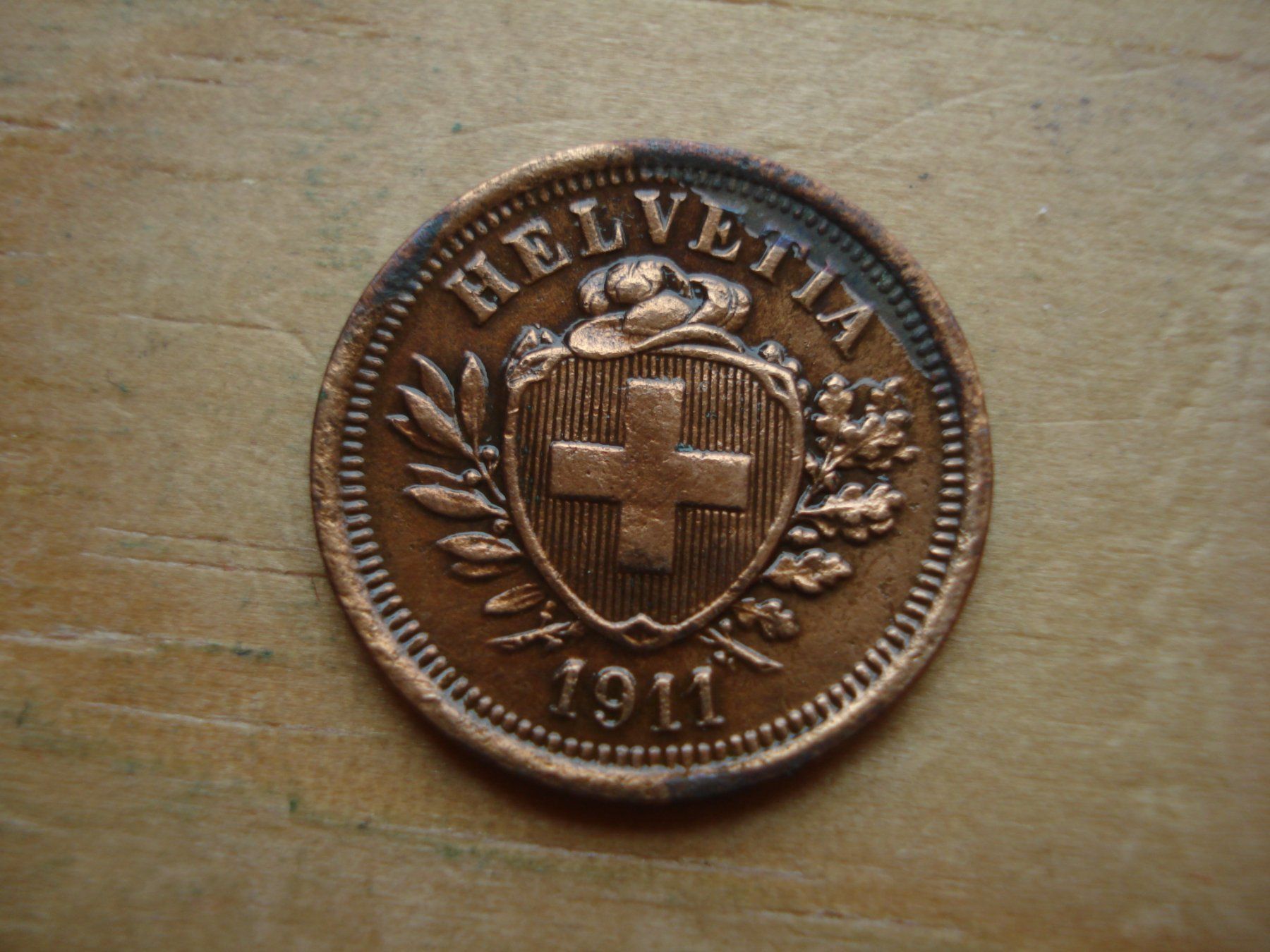 Tutti le monete: (W5) 1 Rappen 1911 – Usato da Erlach venduto da Net-Coins