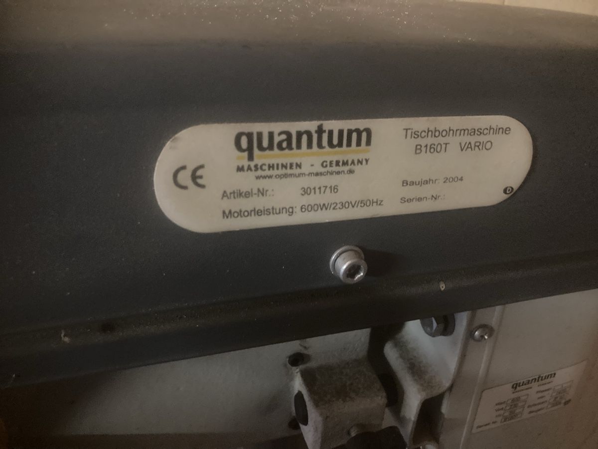 Perceuses: Tischbohrmaschine Quantum B160T – D'occasion à Stechelberg par bieter12345 2