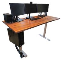 Höhenverstellbarer Schreibtisch – Teakholz - 170x85 cm