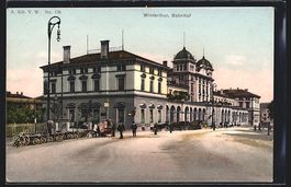 Winterthur, Bahnhof mit Strassenansicht