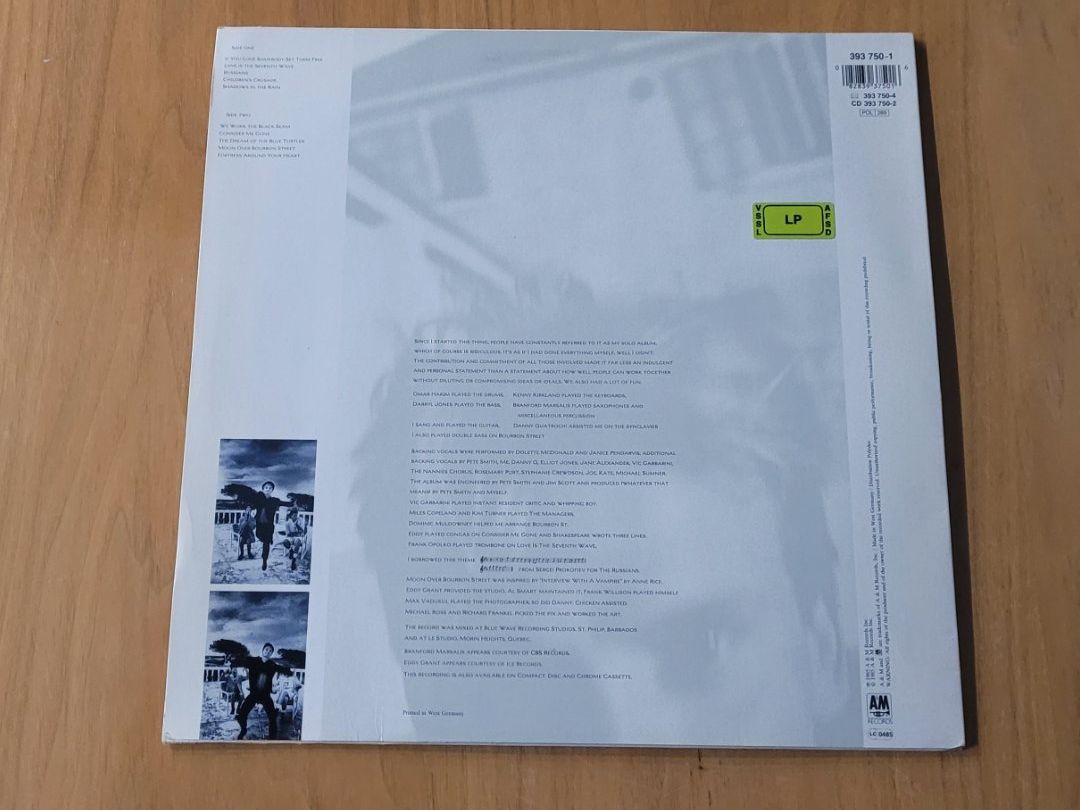 Schallplatten: LP  Sting – Gebraucht aus Martigny von MZ-67 1