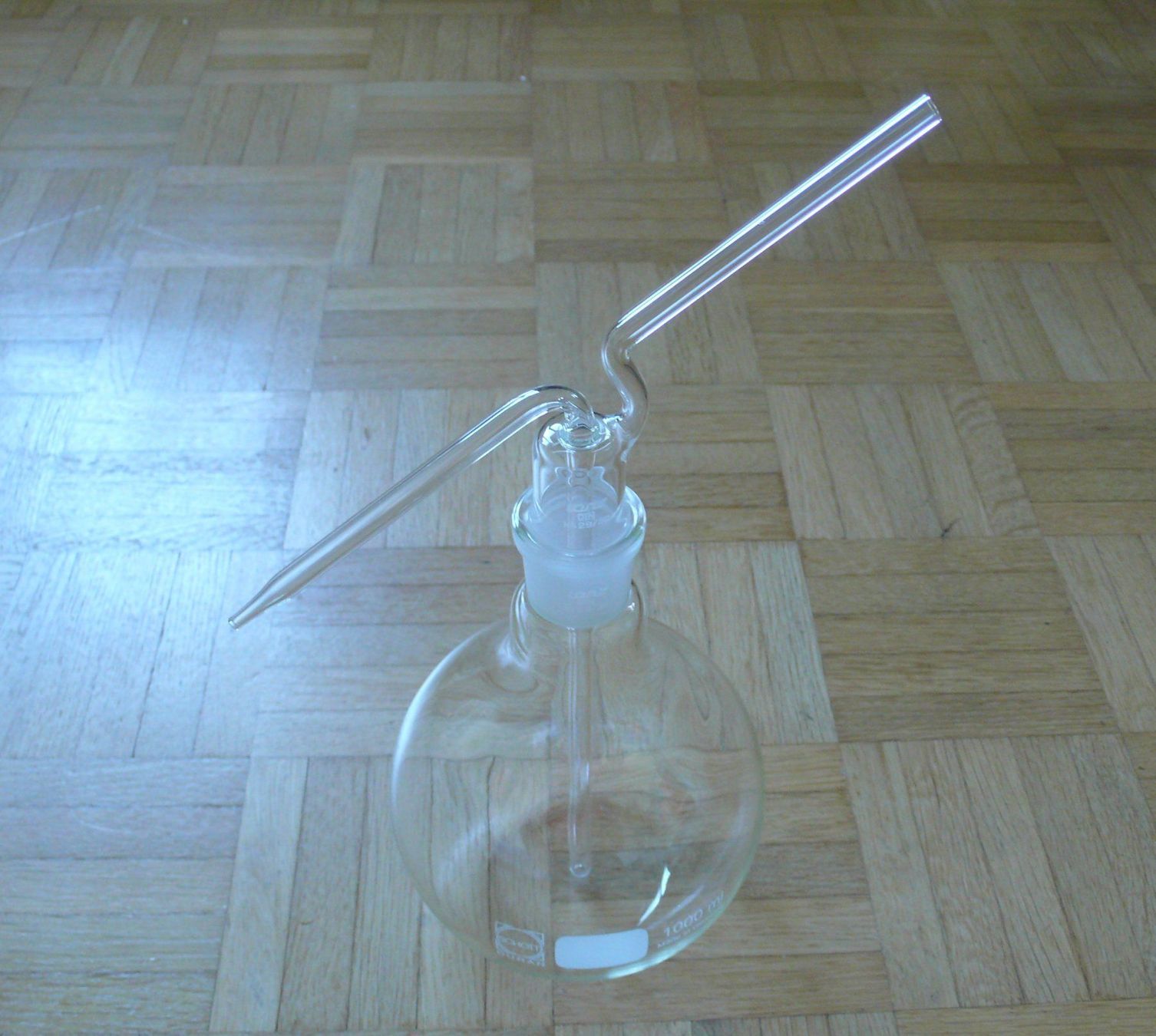 Bicchieri: Spritzflasche aus Glas oder Gaswaschflasche 1 L – Nuovo (secondo la descrizione) da Birmenstorf AG venduto da tritonius 1