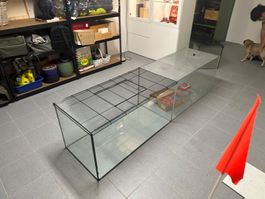 Grosser Glaskäfig für Nager