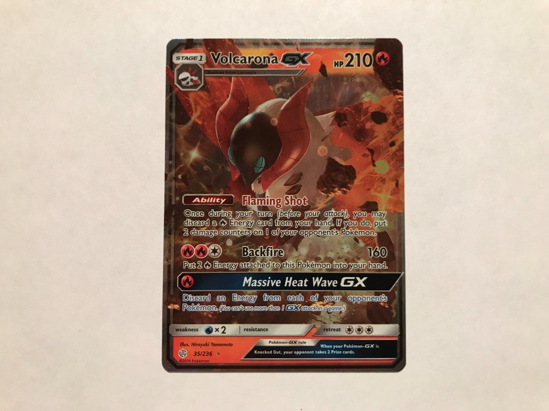 Pokémon Carte collezionabili: Volcarona GX – Nuovo (secondo la descrizione) da Hagendorn venduto da Pokecollectorch 1