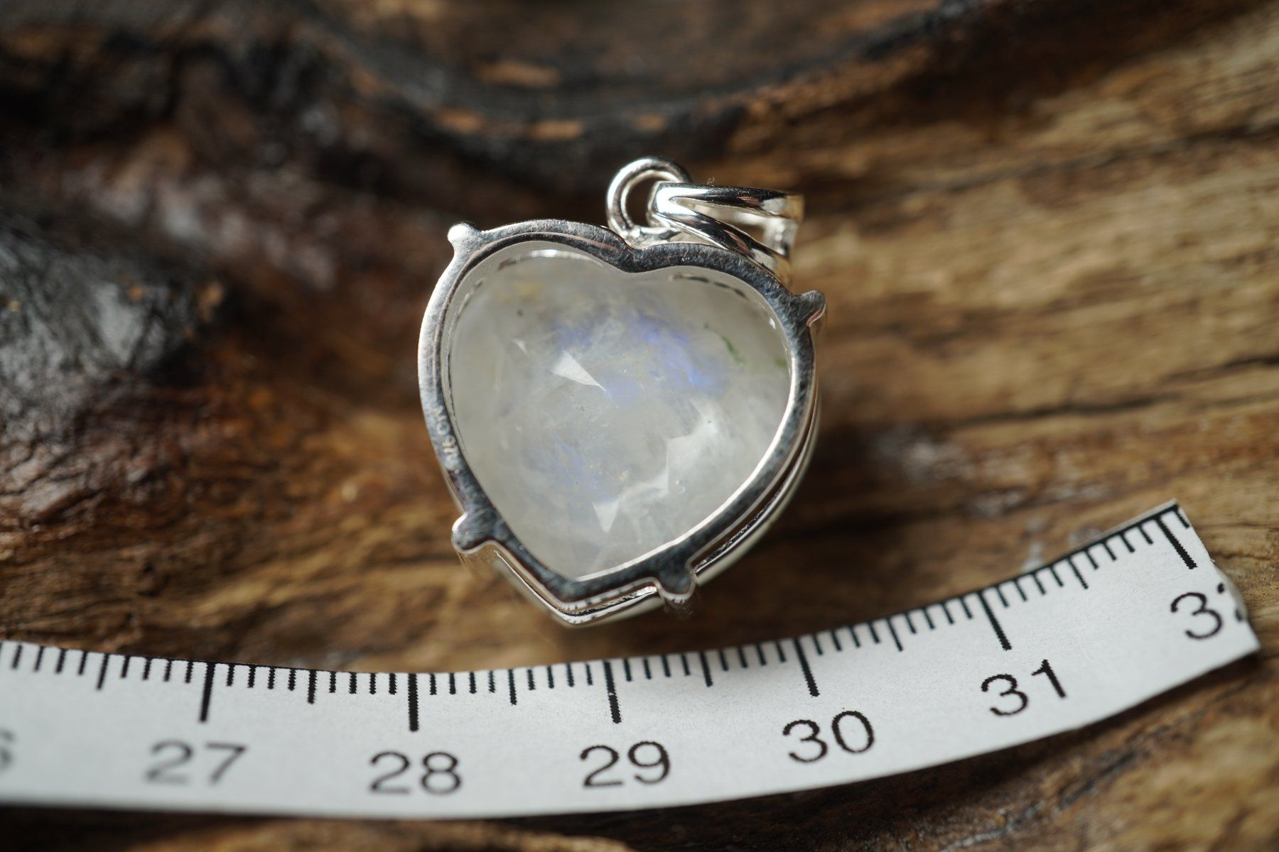 Ciondoli: Mondstein Herz   Facettiert      Anhänger   925 Silber – Nuovo e nell'imballaggio originale da Balgach venduto da top_silver 6