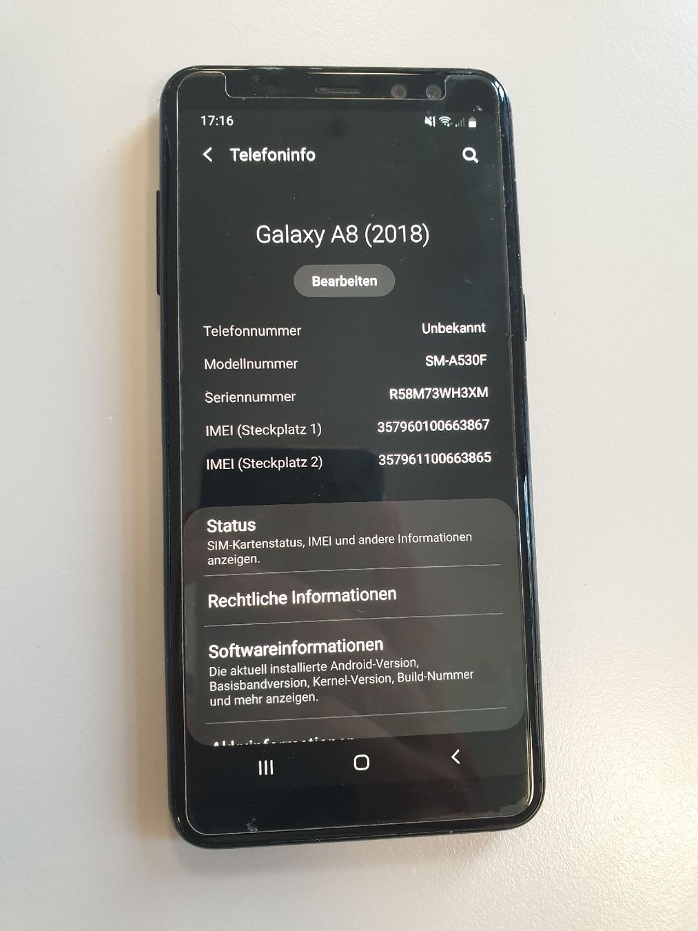 Samsung Telefoni cellulari / Smartphones: Samsung Galaxy A8 Dual Sim – Usato da Flawil venduto da rcnkr 1