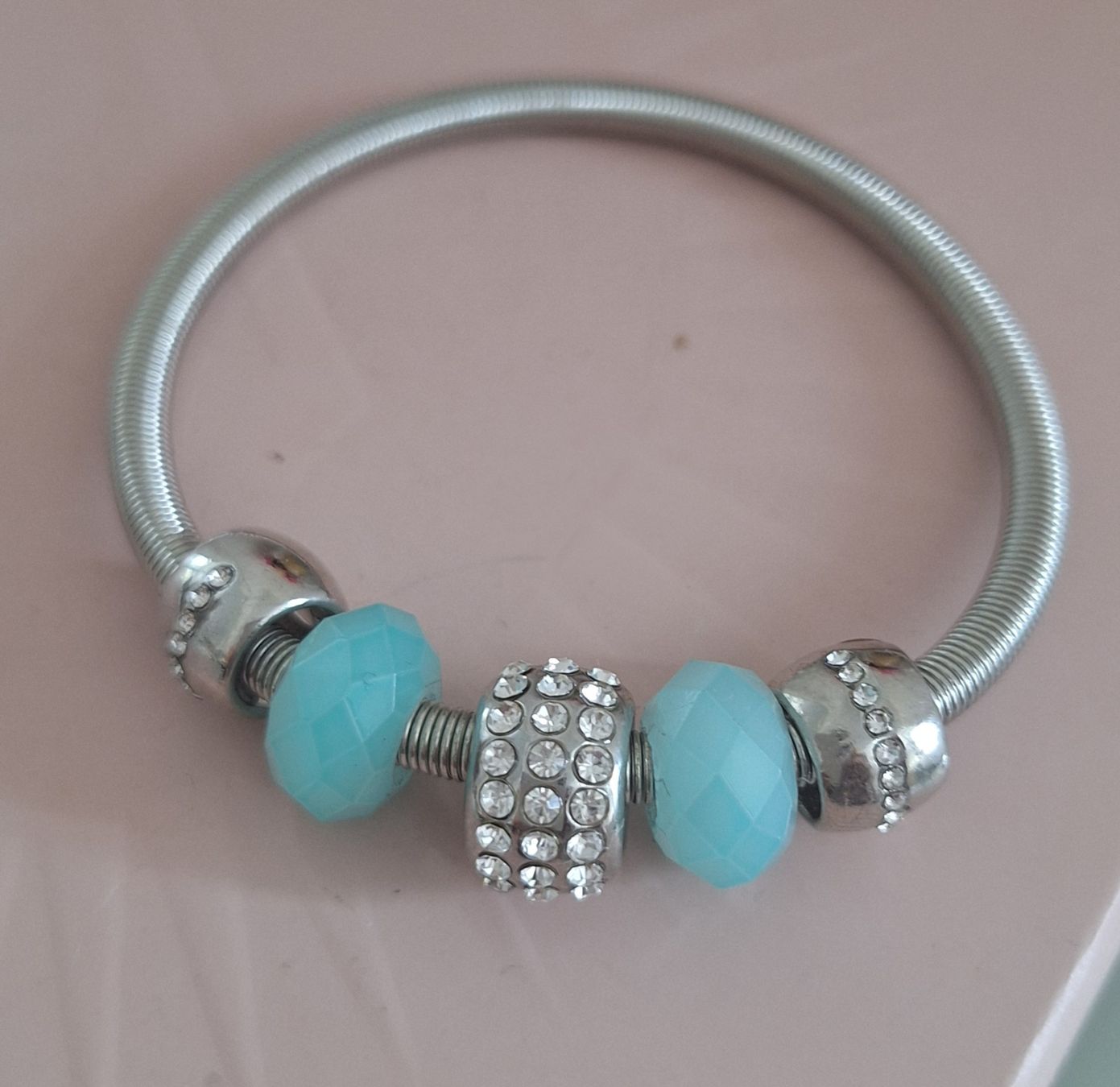 Bracciali & Braccialetti: Armband mit.echten geschliffene blaue Steine – Usato da Kerzers venduto da ExpressoTerreno