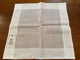 Stofftaschentuch weiss mit Initial A gebraucht guter Zustand