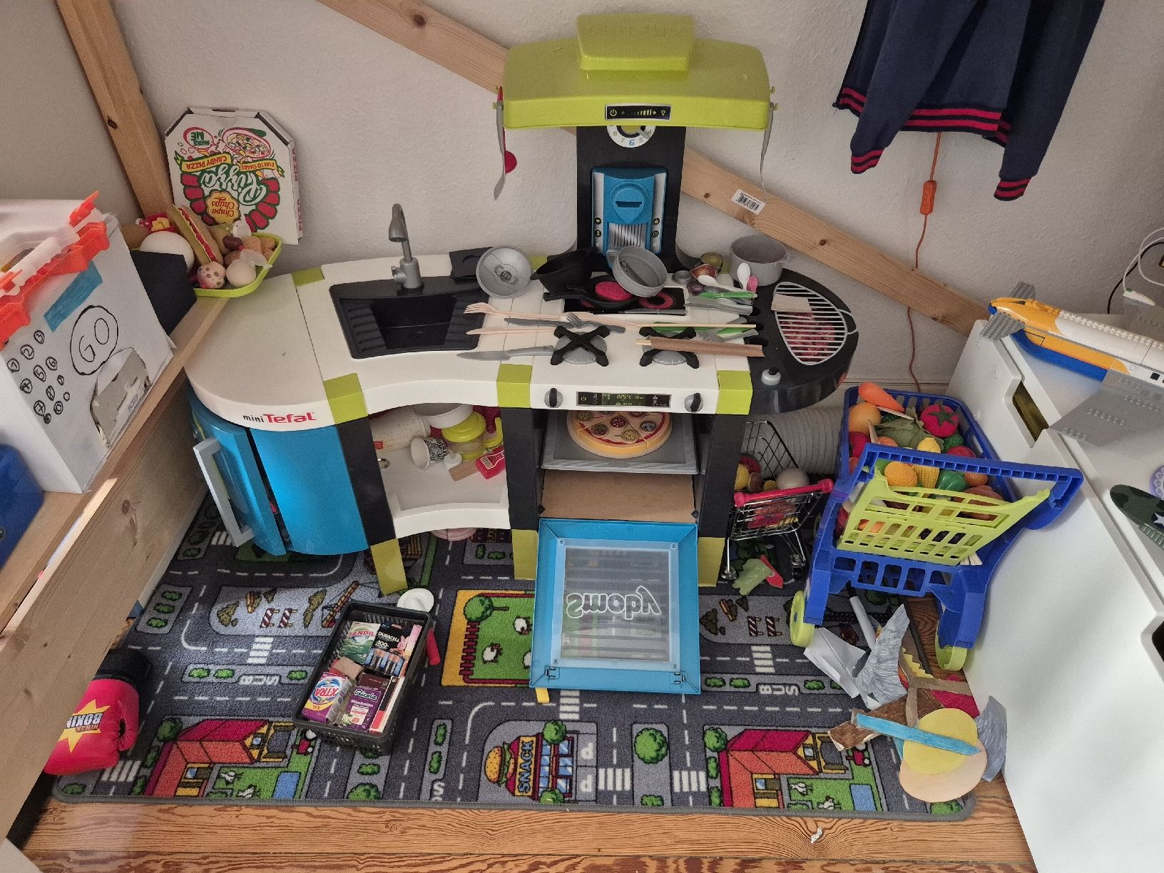 Smoby Giocattoli: SMOBY' Mini-Tefal Kitchen, Play Food & Shopping Carts – Usato da Genève venduto da Giechi76