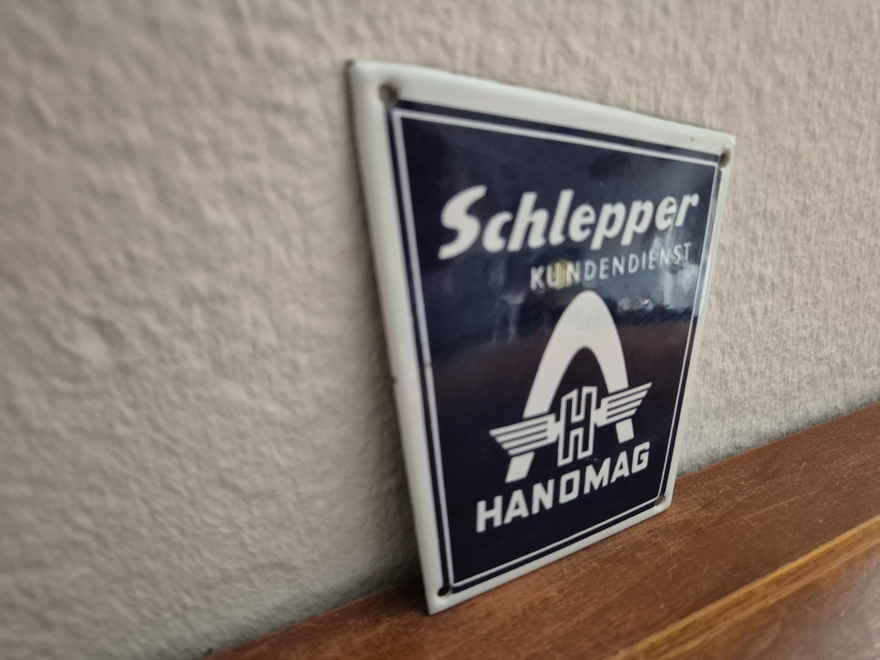 Hanomag Schilder: Emailschild Hanomag Traktor Schlepper Service Emaille Schild – Neu (gemäss Beschreibung) aus Schaffhausen von pfanis09 4