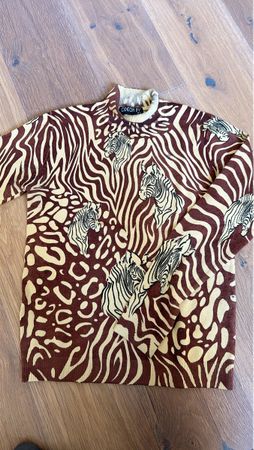 Trendiger Zebra-Pullover Gr. XS/S
