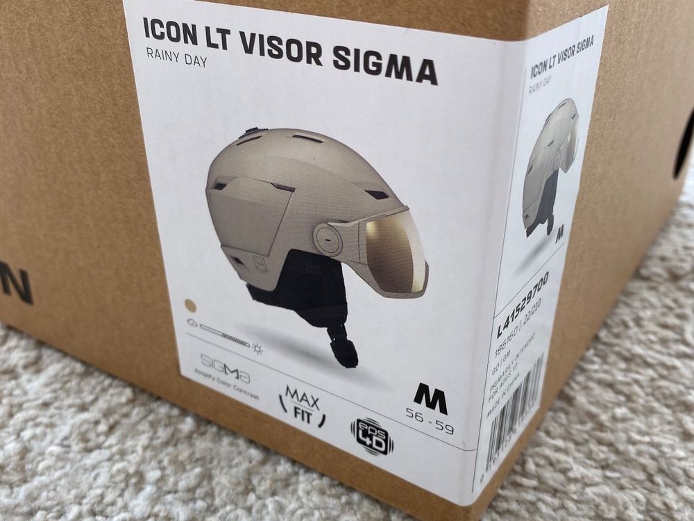 Skihelm Salomon in beige (Icon LT Visor Sigma) Kaufen auf Ricardo