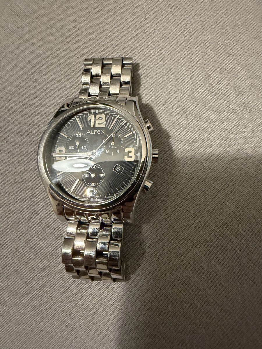 Alfex Uhren: Alfex Herrenuhr, Chronograph, Edelstahl – Gebraucht aus Niederbipp von yar_tf6f 1