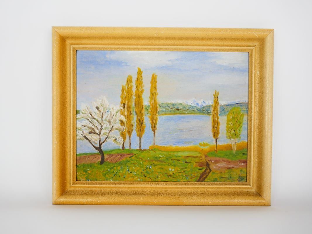 Dipinti: Acrylgemälde Landschaftsdarstellung – Usato da Urtenen-Schönbühl venduto da Restwert_Schoenbuehl