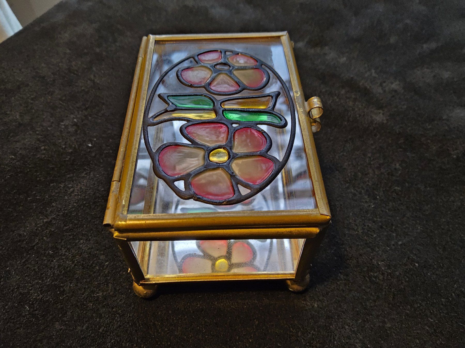Sonstige Dekorationen & Accessoires: Vintage dekorative Glas Messing Box – Gebraucht aus Zürich von Aleick 4