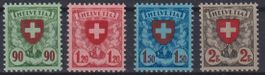R26) Lot Wappen 163-166, mit Gummi ohne Falz, SBK  600.--