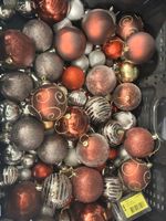 Weihnachtskugeln rot silber 