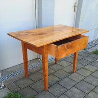 Antik Biedermeier Tisch Esstisch Schreibtisch Kirschbau 19JH