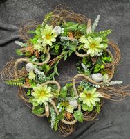 Sommerlicher Türkranz/Tischkranz mit Muscheln,Handarbeit