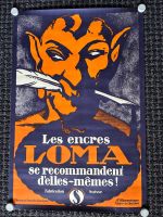 Original Litho Werbe Plakat LOMA Fabrication Othmarsingen AG