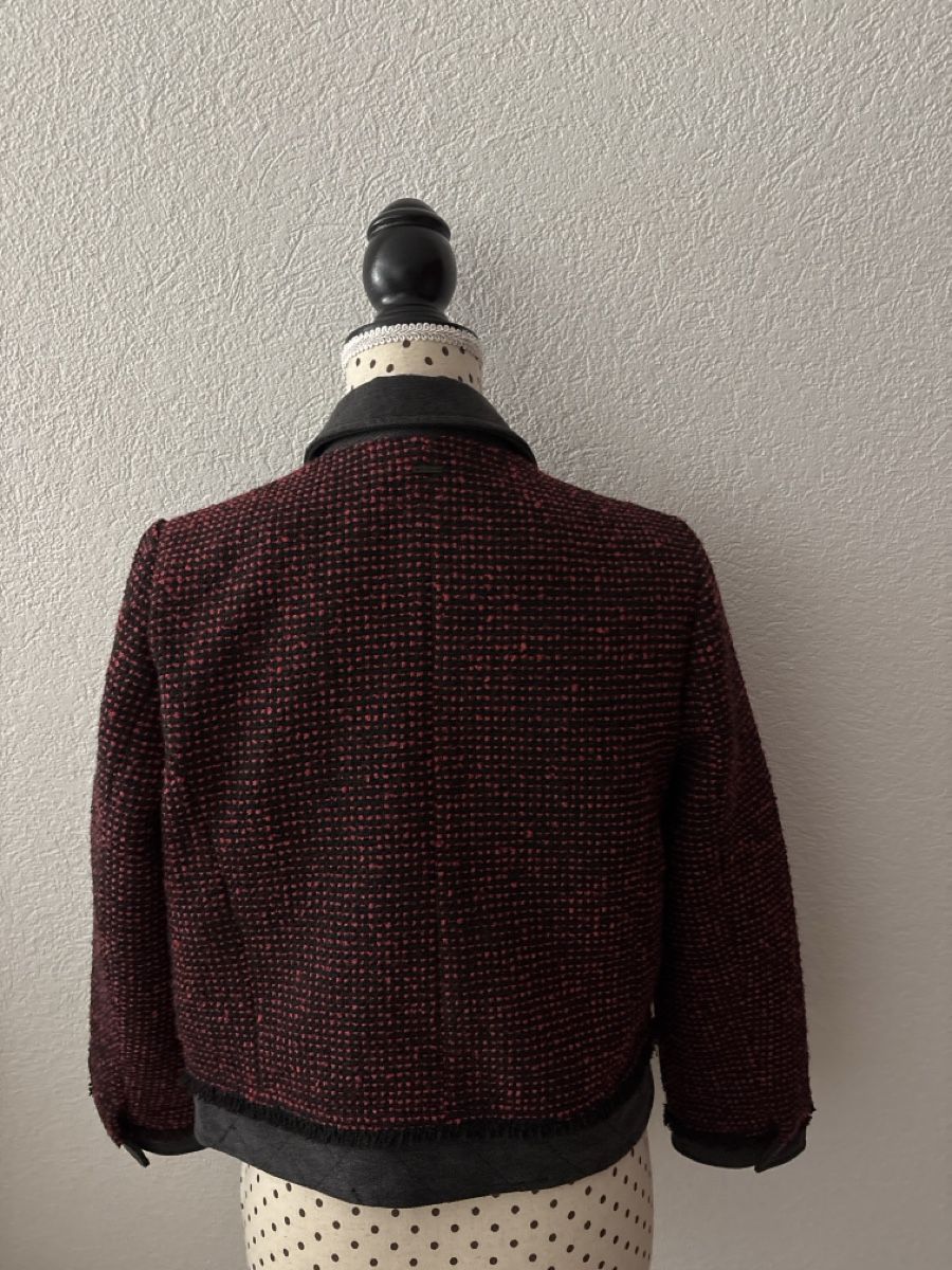 IKKS Giacche: IKKS Women Jacket tweed red /charcoal – Nuovo (secondo la descrizione) da auvernier venduto da Vine101 1