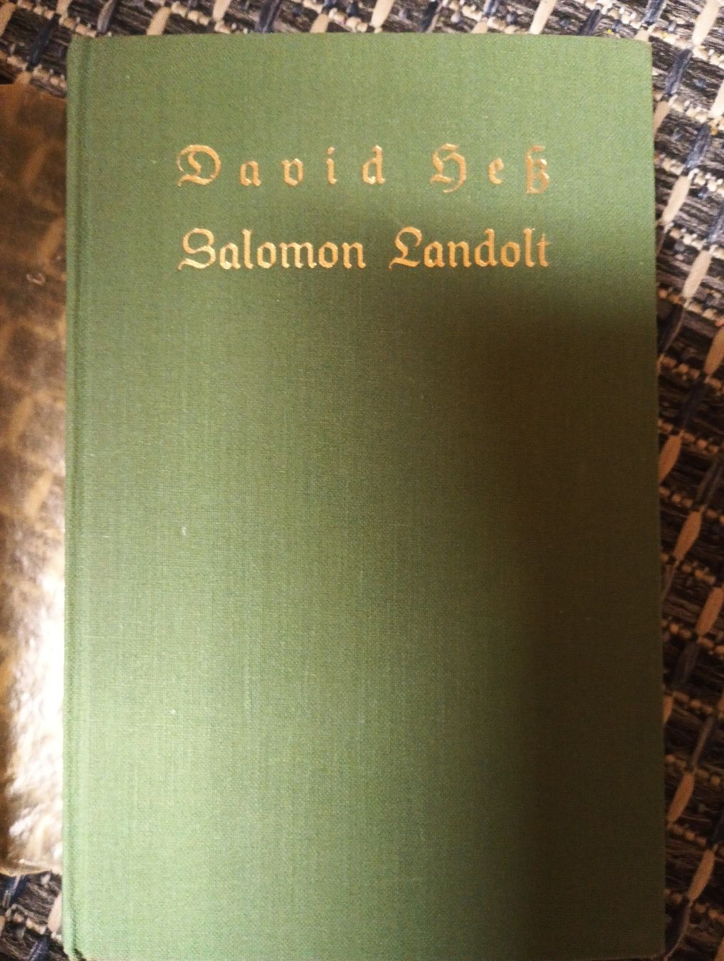 Libri: Buch David Hess Salomon Landolt Ein Charakterbild 1912. – Usato da Herisau venduto da mda_lzj9