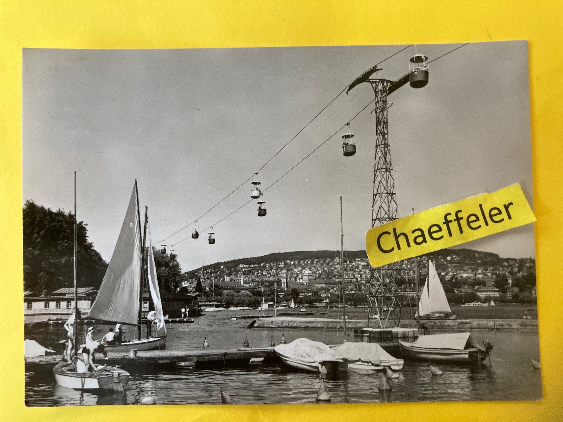 Cartes postales: 1958 SAFFA Gondel - Hochbahn – D'occasion à Zürich par Chaeffeler