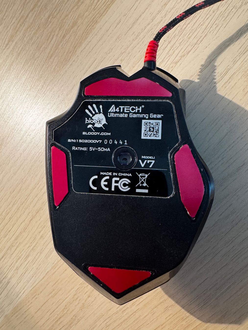 Maus: A4Tech Bloody V7 Gaming Maus – Gebraucht aus Zürich von fresh0001 2