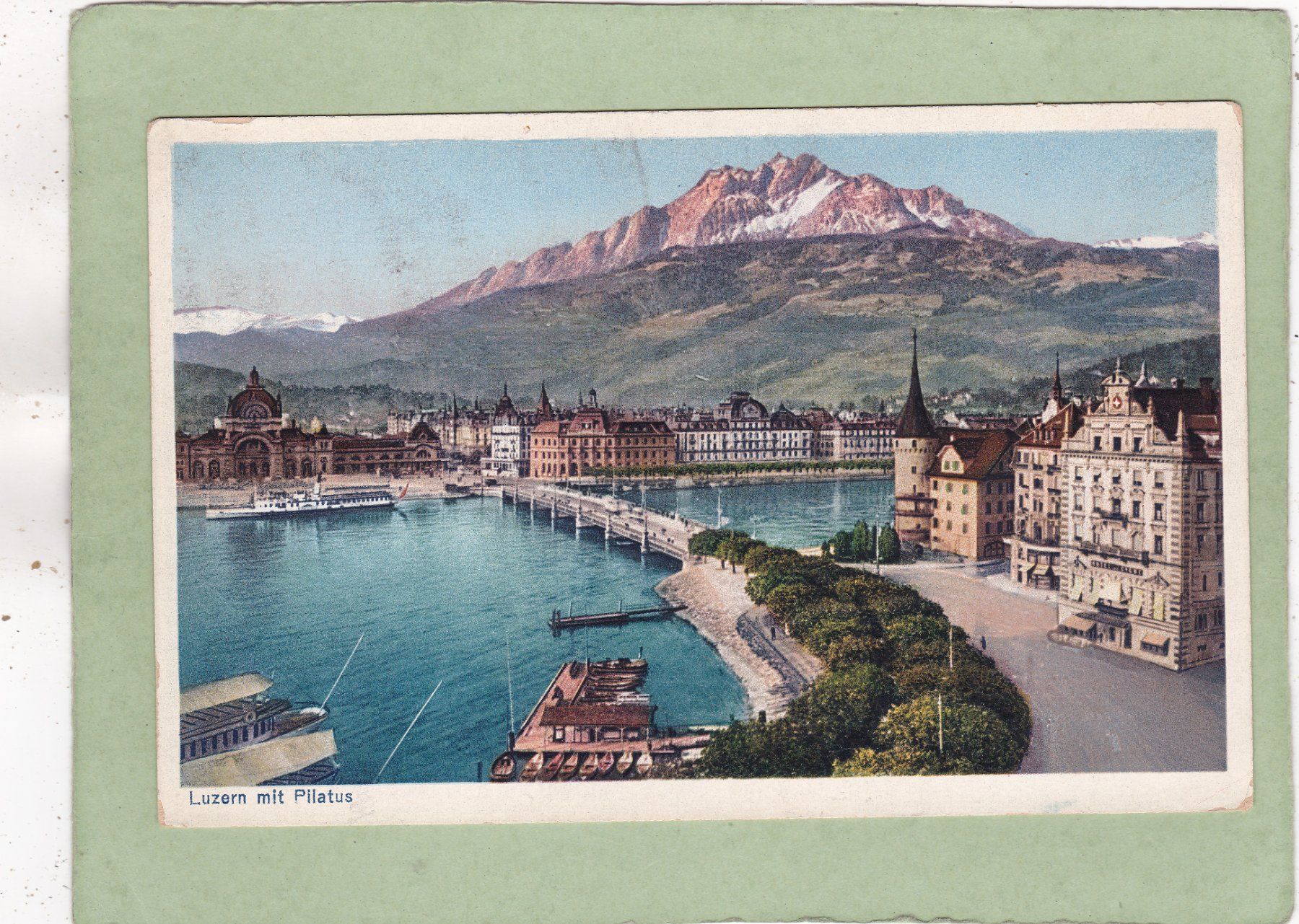 Ansichtskarten: Luzern mit Pilatus – Gebraucht aus Herisau von Lisegrat2008