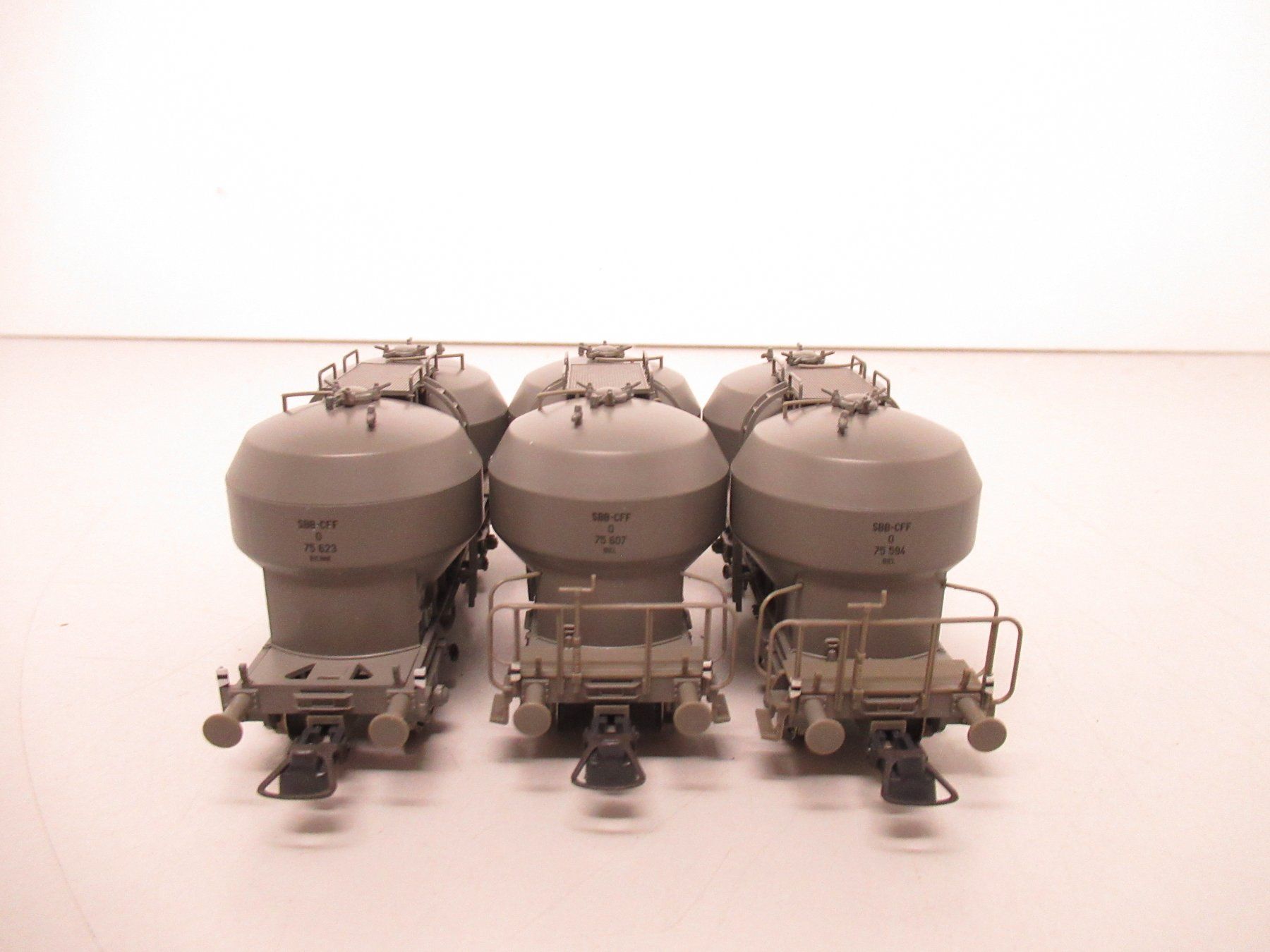 Roco Modellini di ferrovie: Roco 66012 SBB CFF FFS Schweizerische Silowagen Set DC H0 – Usato da Basel venduto da mhmarken 4