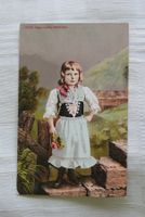 Appenzeller - Mädchen, Sonntags-Tracht, Blumensträusschen