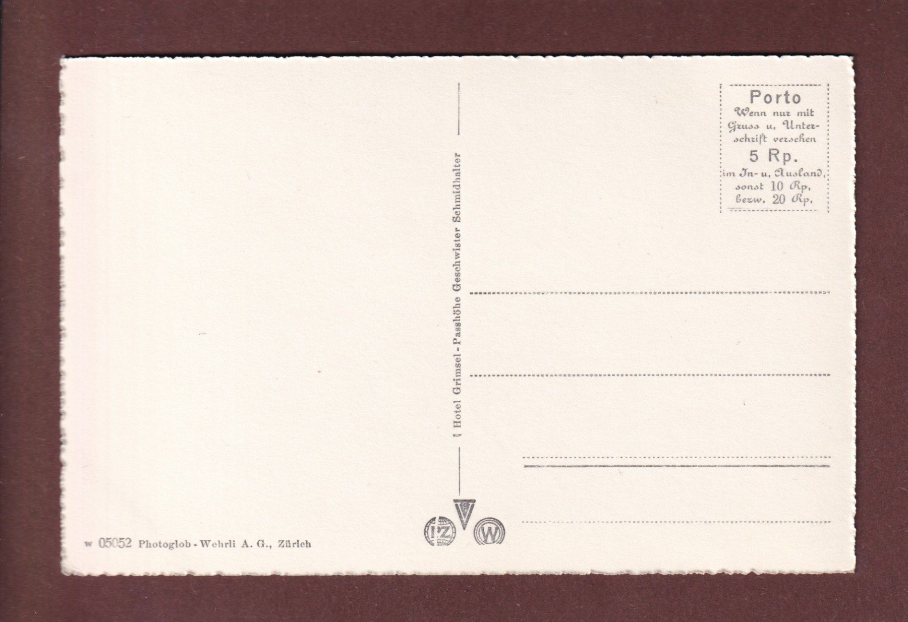 Cartoline postali: GRIMSEL-PASSHÖHE - Gerstenhörner – Usato da Pully venduto da nicecards-shop 1