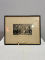 Historische Napoleon Stich mit Prägestempel Musée du Louvre