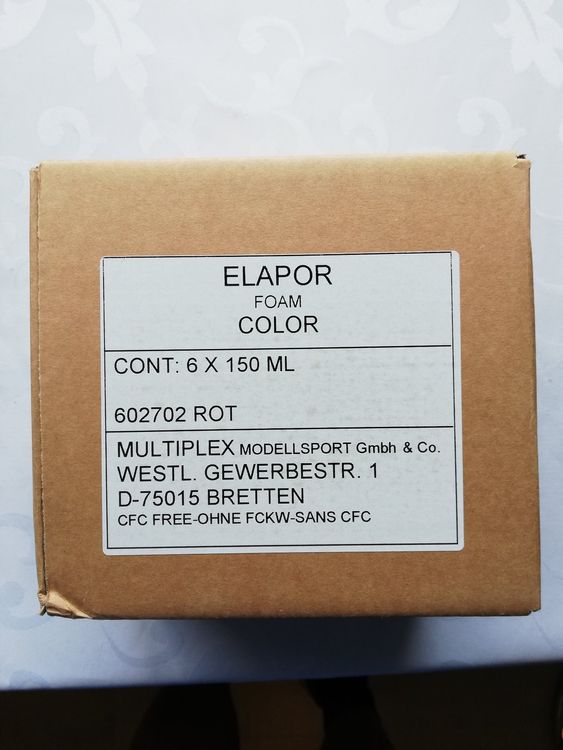 Elapor Foam Color Rot, 6 x 150ml, Multiplex (Neu (gemäss Beschreibung ...