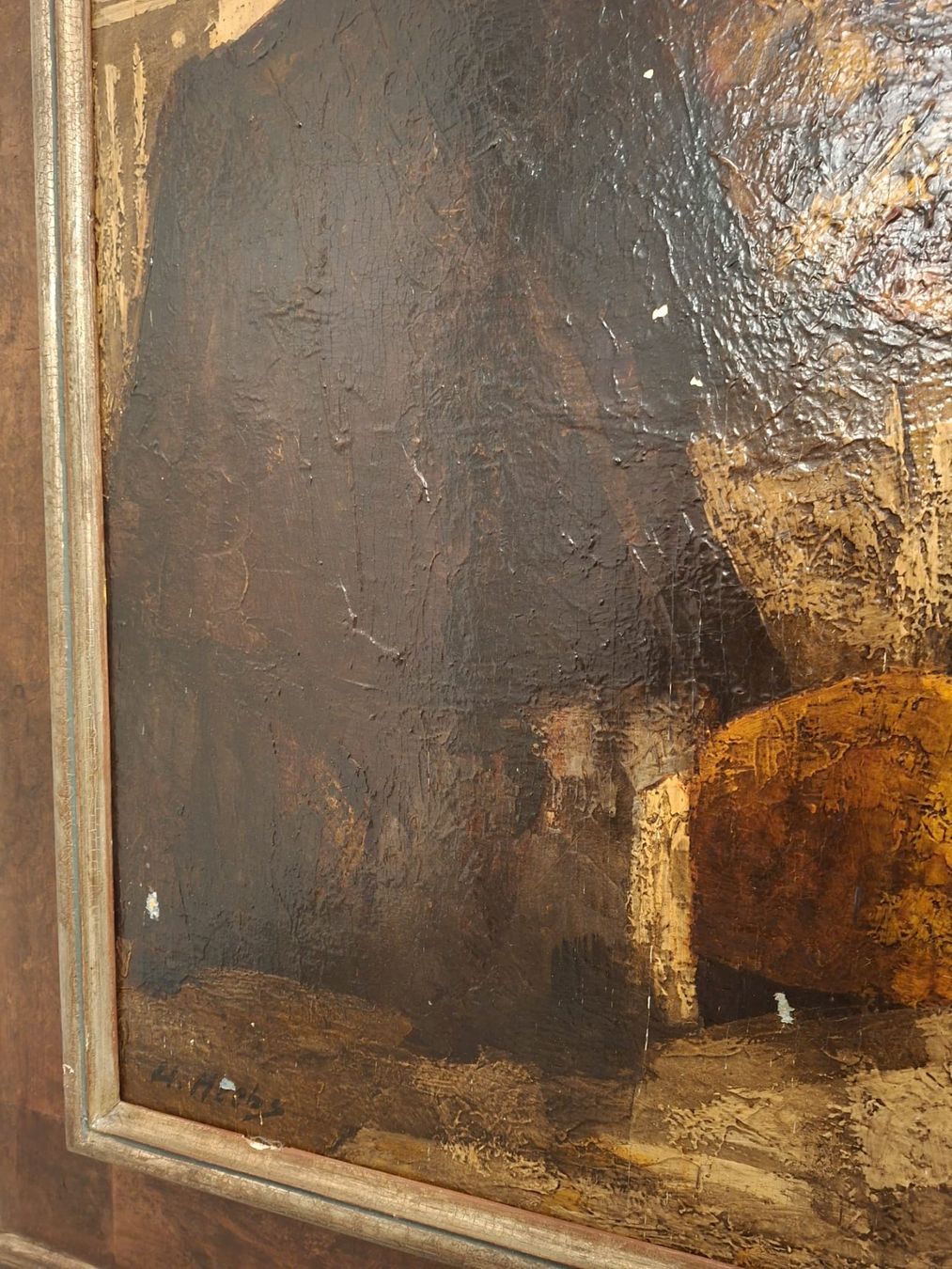 Dipinti: Grosses,schweres Oel Bild – Usato da Trimbach venduto da stillik 7