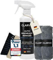 Auto Innenraumreiniger Set 500 ml mit Bürste & Tüchern