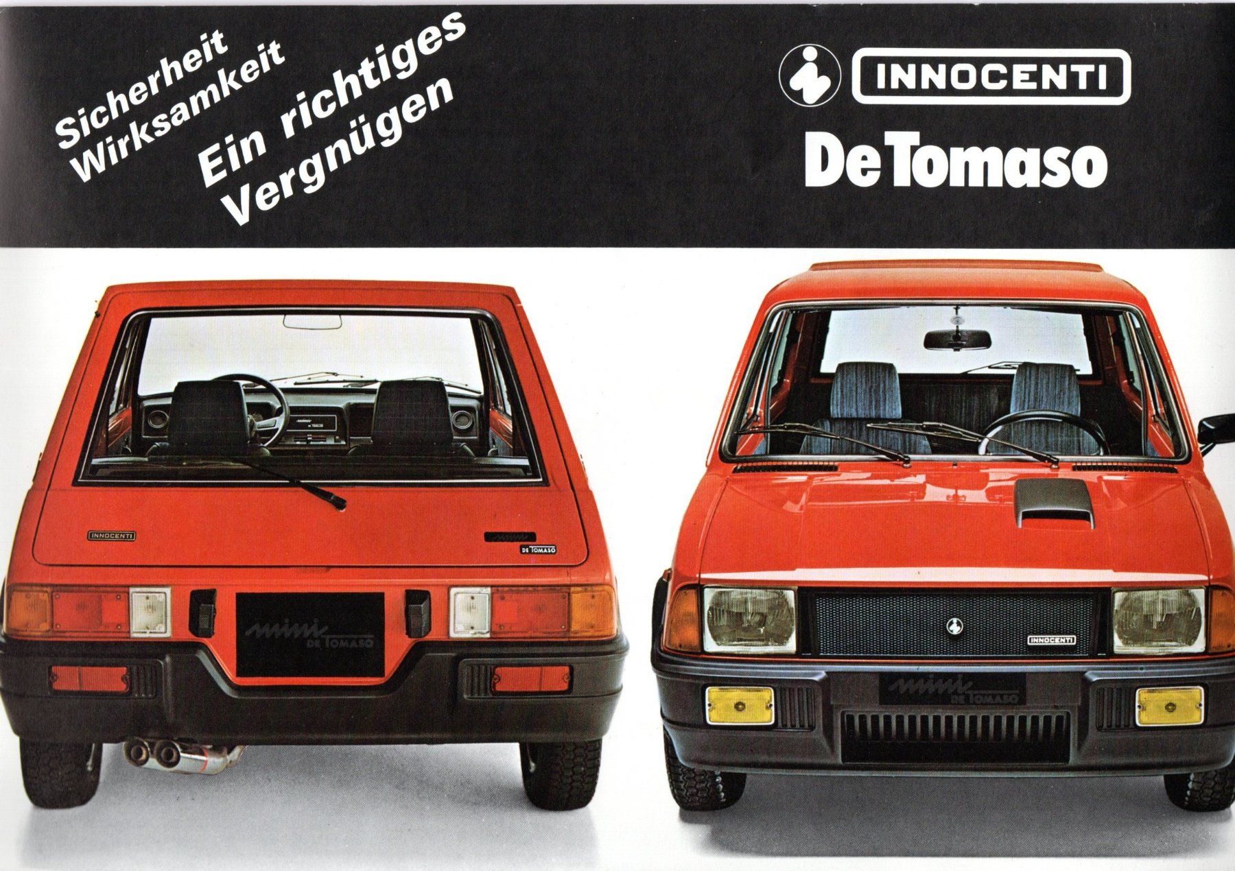 Innocenti Automobili: Innocenti De Tomaso - CH-Original Prospekt & Pressedoku. – Nuovo (secondo la descrizione) da Malans GR venduto da Chueche427 1